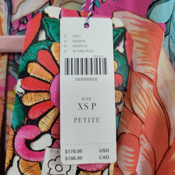 Anthro Farm Rio Eulalie Wide-Leg Jumpsuit nwt XSP - Picture 6 of 6